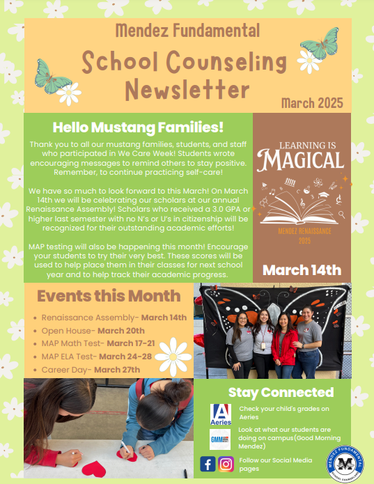  March Counseling Newsletter 